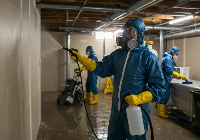 Basement Sanitization and Antimicrobial Treatment process in Clarkton, MO