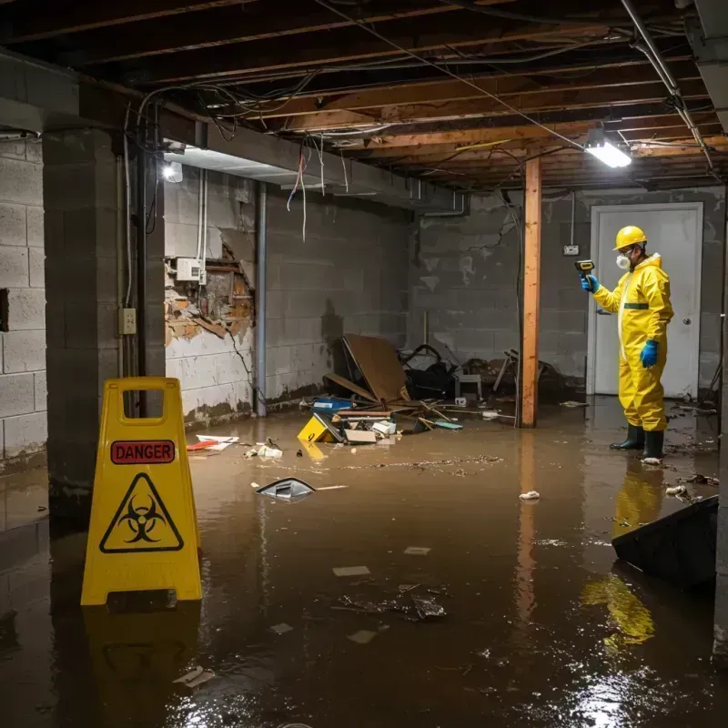 Flooded Basement Electrical Hazard in Clarkton, MO Property